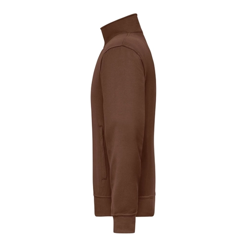 Bild von Sweatjacke mit Stehkragen JN836 von James & Nicholson – Stein-Grau, Größe 4XL