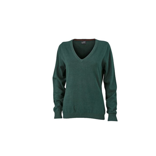 Bild von James & Nicholson Damen V-Neck Pullover JN 658 – Eleganter Strickkomfort