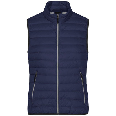 Bild von Damen Daunen Steppweste JN1137, navy-blau/silber, Größe S