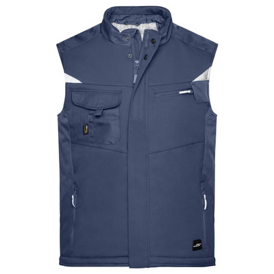 Bild von Workwear Winter Softshell Weste JN825, navy-blau, Größe 6XL