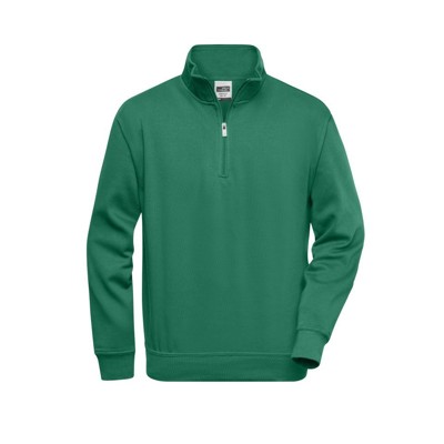 Bild von Workwear Zip Sweatshirt JN831, dunkelgrün, Größe 5XL