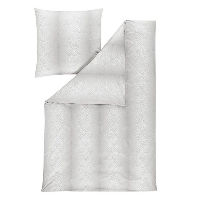 Bild von Estella Bettwäsche Estella Mako Jersey Bettwäsche 155x220 Juri natur silber Ornamente, Mako-Jersey, 2 teilig