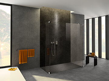 Bild von Hüppe EasyFlat Duschwanne, Ablauf lange Seite, rechteckig, 1000x800mm, EF0103, Farbe: Weiß Matt