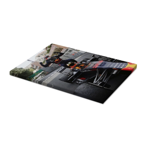 Bild von Posterlounge Leinwandbild Motorsport Images, Monaco GP: Max Verstappen, Sieger in Parc Ferme, 2021