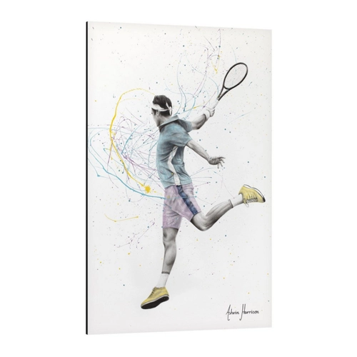 Bild von Stimmungsvolles Alubild „Der Tennisspieler“ von Ashvin Harrison