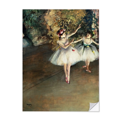 Bild von Wandsticker „Zwei Tänzer auf der Bühne“ von Edgar Degas