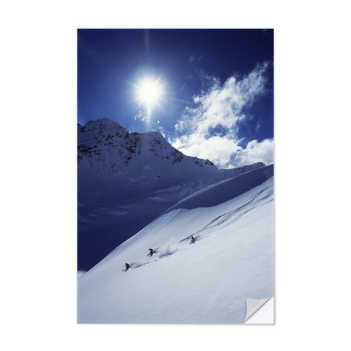 Bild von Wandsticker „Heliskiing auf dem Aoraki“ von James Kay