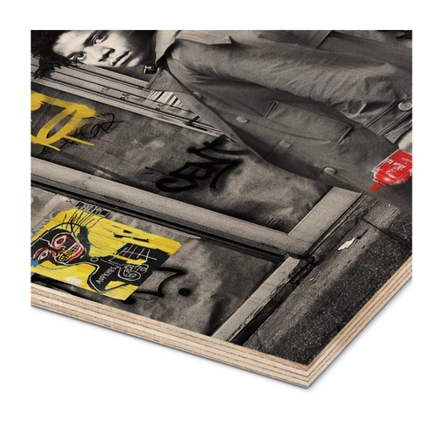Bild von Holzbild „Basquiat New York“ von Dikhotomy