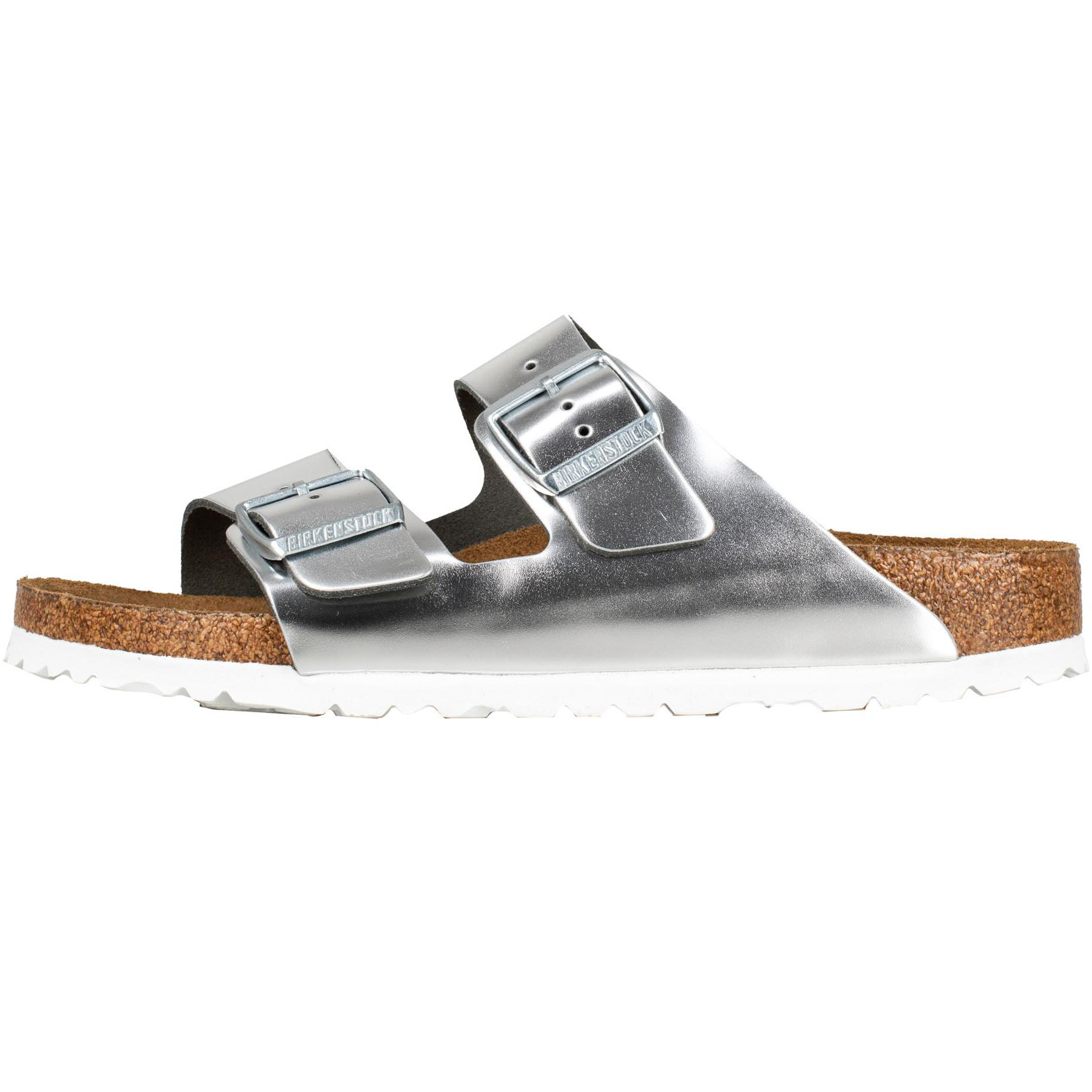Bild von Birkenstock Women's Arizona Soft Footbed Lena Metallic Silver