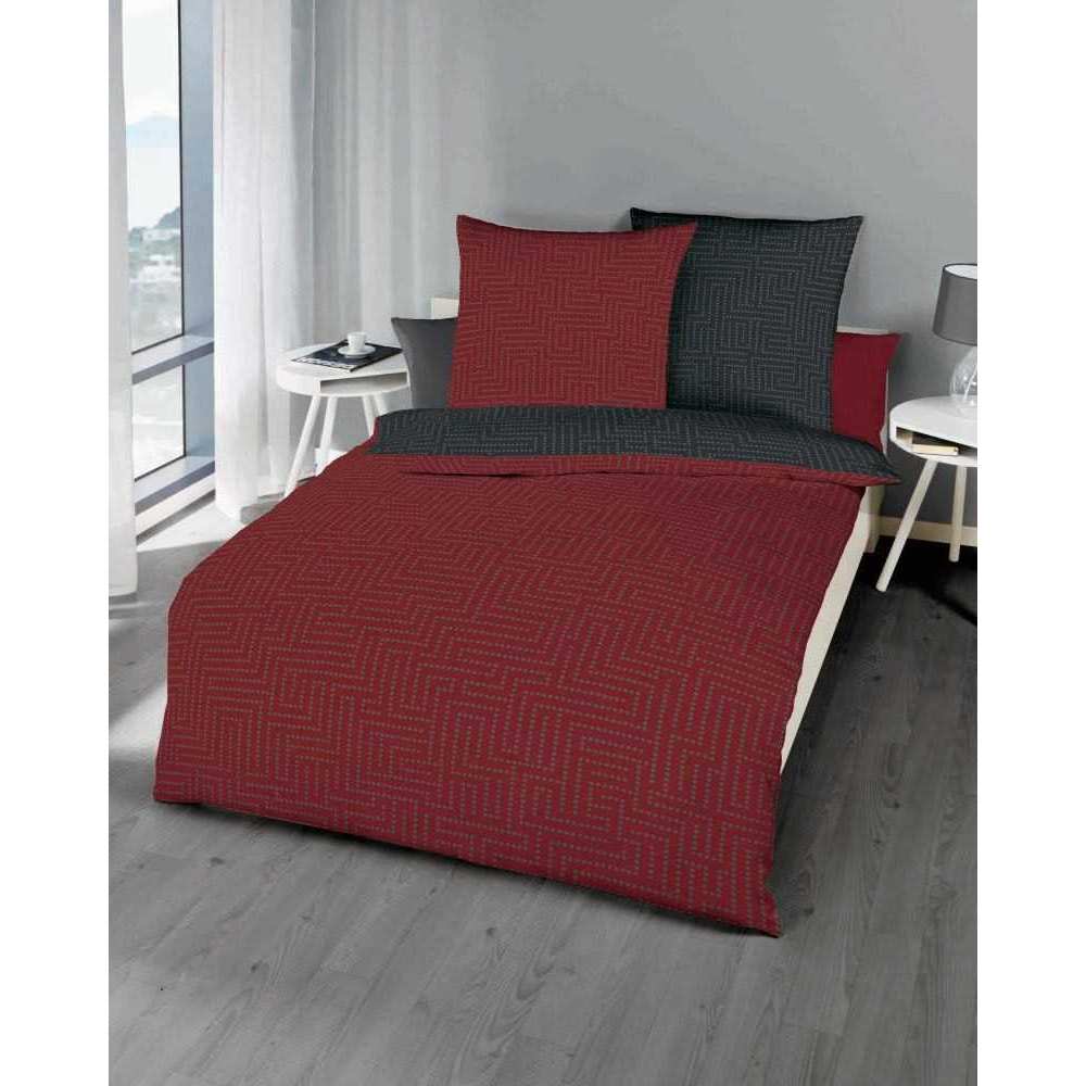 Bild von Kaeppel Bettwäsche Kaeppel Mako Satin Wende Bettwäsche Punktemuster, Mako-Satin, 3 teilig