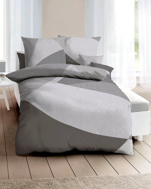 Bild von Kaeppel Bettwäsche »Vista«, (2 tlg.), feine Mako Satin Qualität und kuschelige Biber (Flanell), Bettwäsche aus 100% Baumwolle, Bett- und Kopfkissenbezug mit Reißverschluss, STANDARD 100 by OEKO-TEX® zertifiziert, nachhaltig