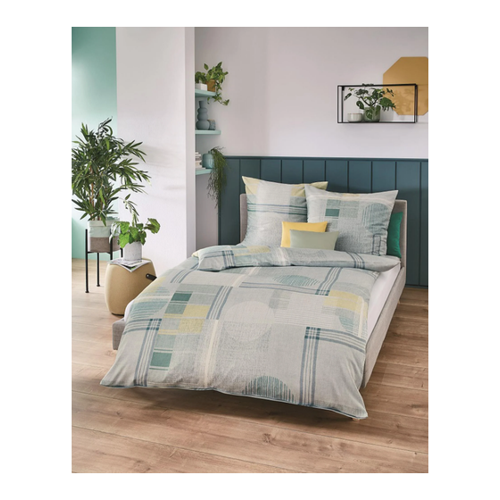 Bild von Kaeppel Mako Satin Bettwäsche Glenn 135x200 + 80x80 Jade