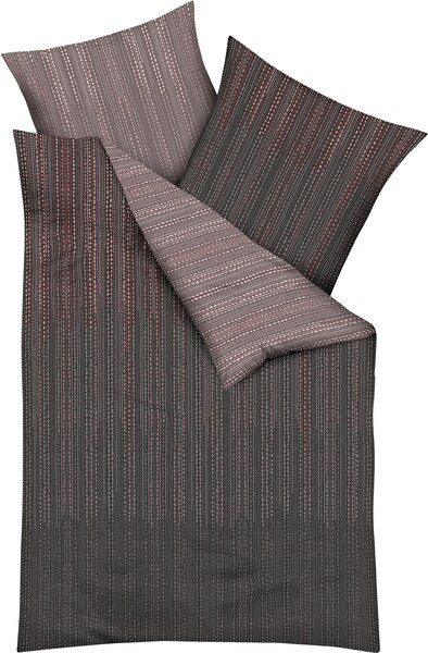 Bild von Kaeppel Bettwäsche Vertigo Burgund Mako Satin (1 x 80x80 + 1 x 135x200 cm)