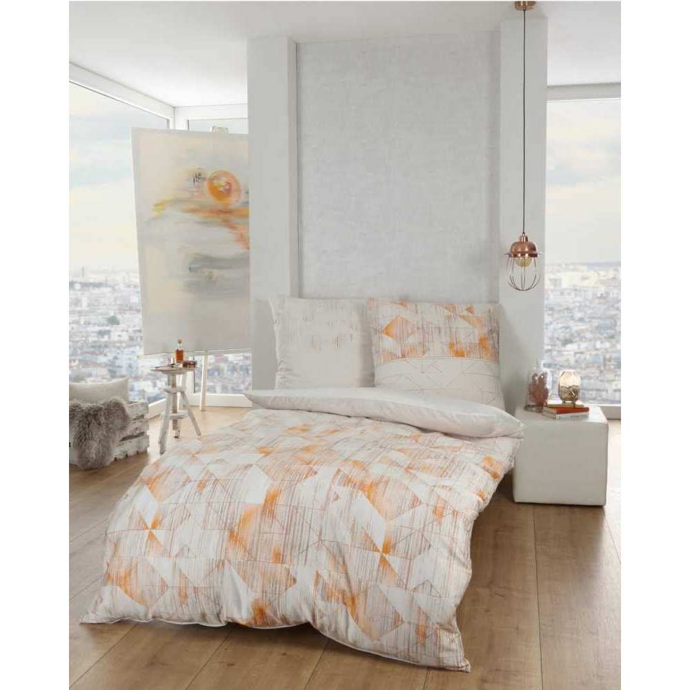 Bild von Kaeppel Bettwäsche Kaeppel Mako Satin Bettwäsche Geometrisch Realize, Mako-Satin, 2 teilig
