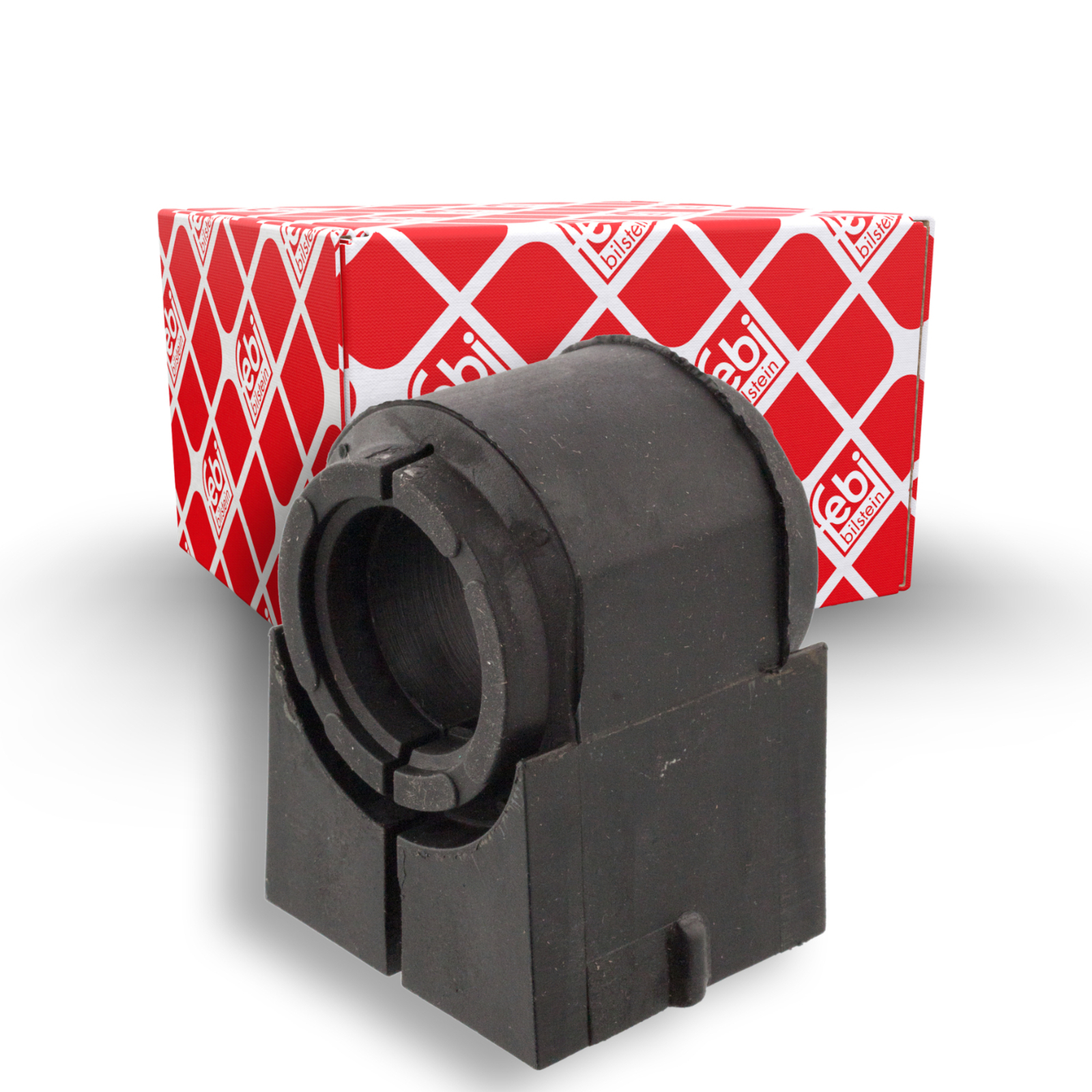 Bild von FEBI BILSTEIN 100975 Stabigummis Stabilager, Stabilisatorlager, Lagerung, Stabilisator Vorderachse Gummi 27 46