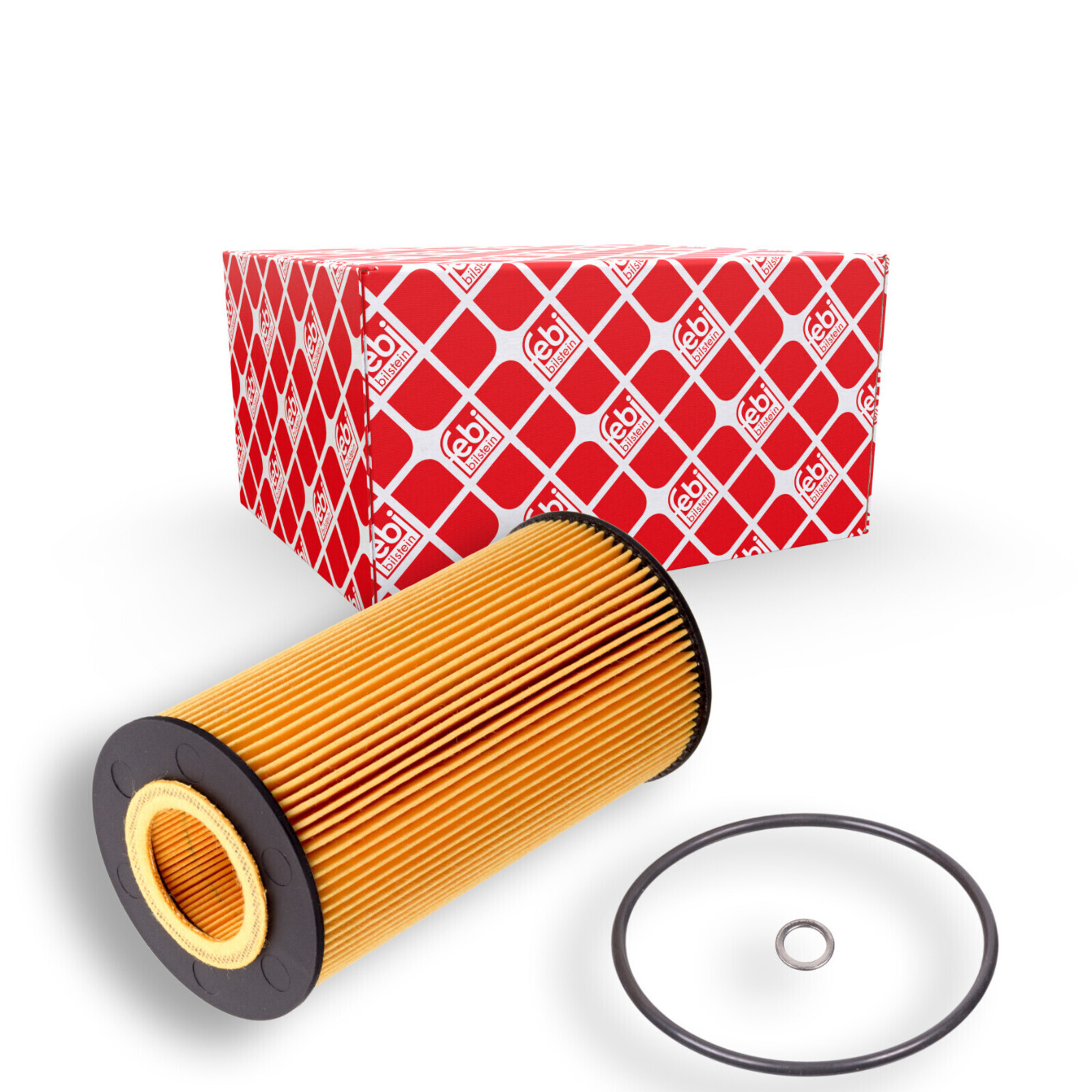 Bild von FEBI BILSTEIN 101330 Ölfilter Motorölfilter, Filter für Öl mit Dichtring Filtereinsatz AUDI: A4 B6 Avant, A6 C6 Saloon, A6 C6 Avant