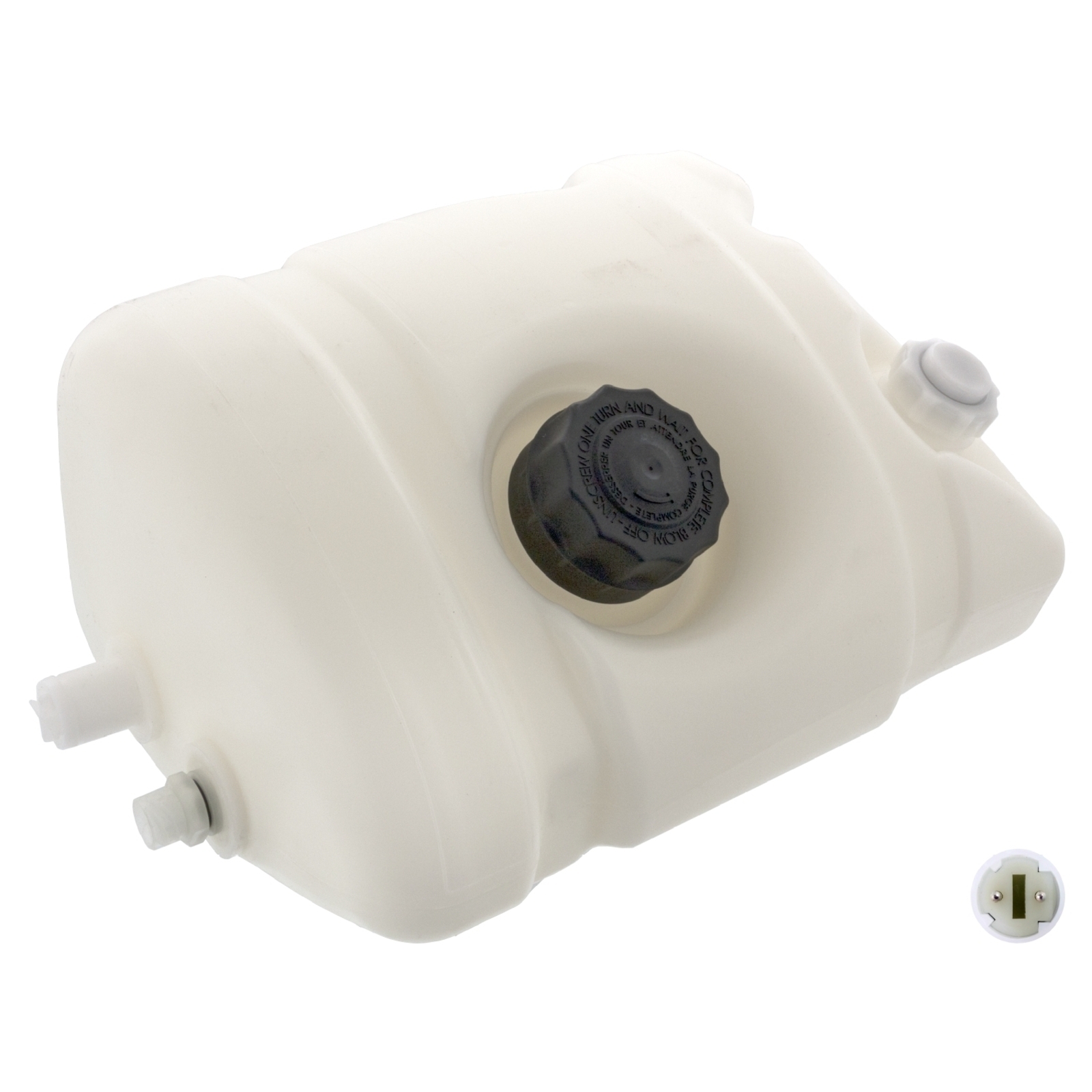 Bild von FEBI BILSTEIN 102642 Ausgleichsbehälter Kühlwasserbehälter, Kühlflüssigkeitsbehälter, Ausgleichsbehälter, Kühlmittel mit Deckeln mit Sensor