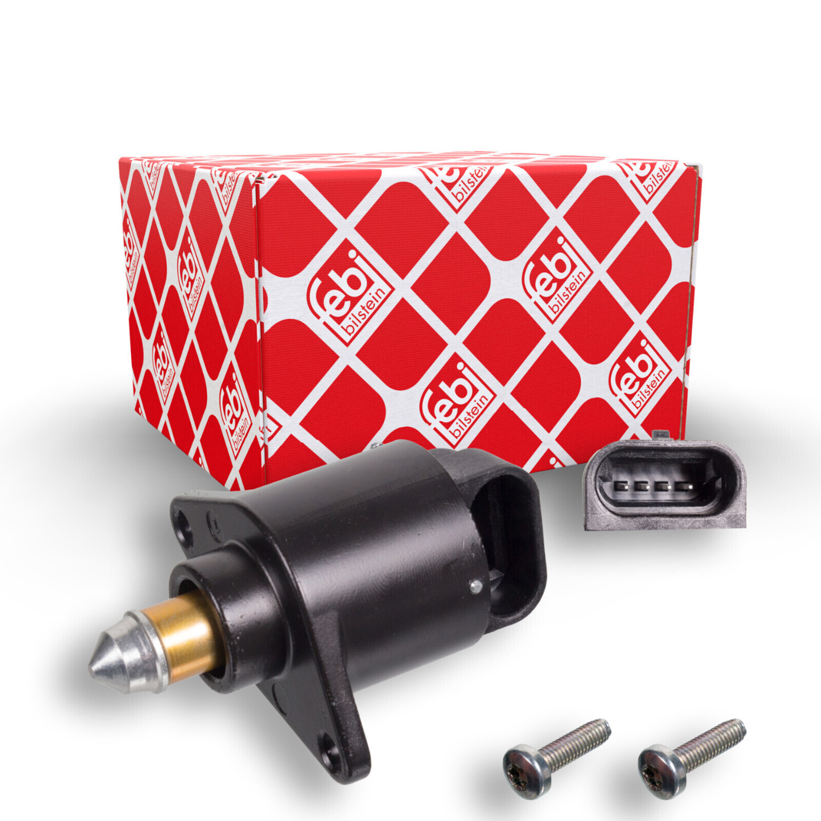 Bild von FEBI BILSTEIN 103049 Leerlaufregler elektrisch mit Schrauben PEUGEOT: 206 Schrägheck, 106 II Schrägheck, 306 Limousine, CITROËN: Saxo Schrägheck
