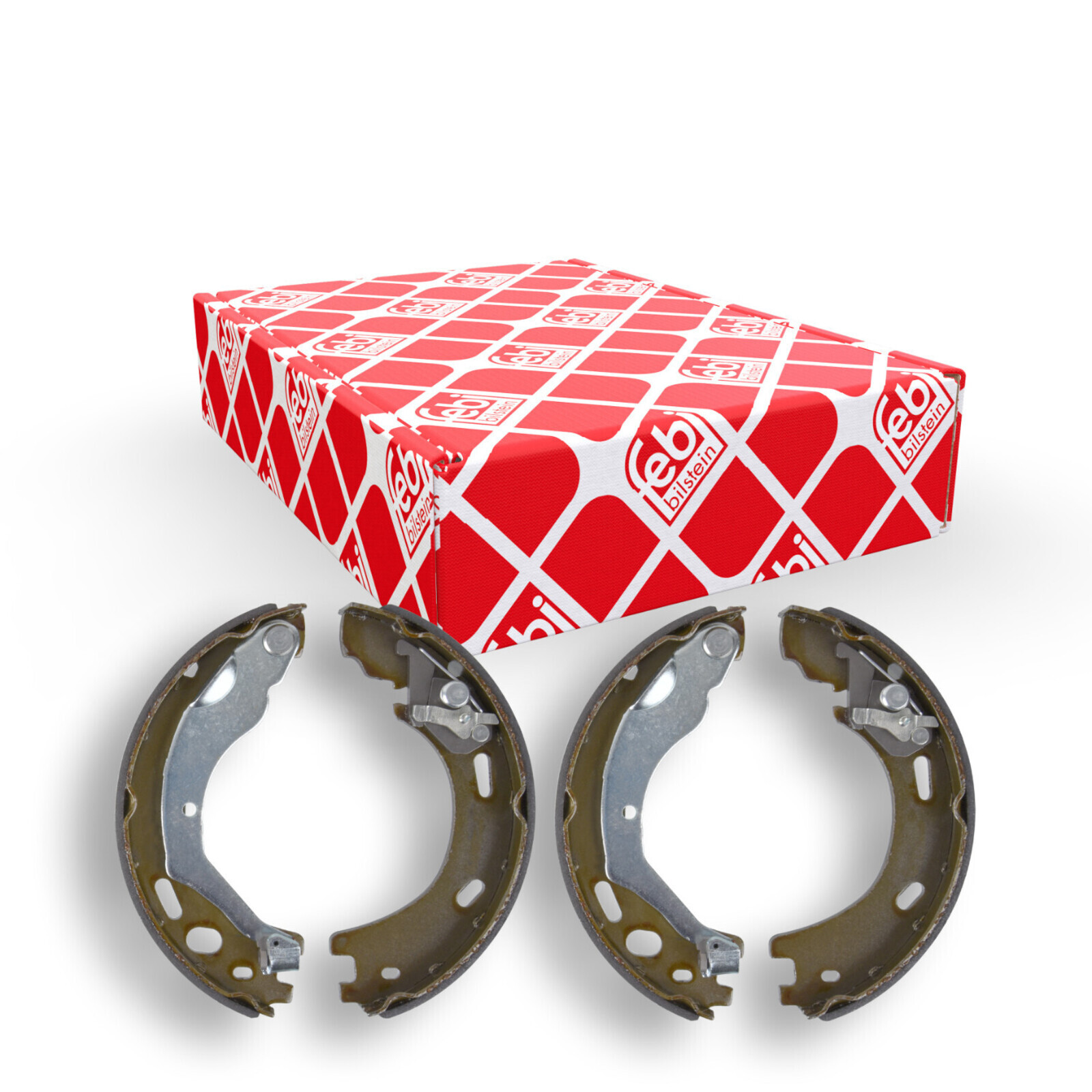 Bild von FEBI BILSTEIN Bremsbacken Hinterachse 171052 Trommelbremsbacken,Bremsbackensatz LAND ROVER,Range Rover Sport (L320),Discovery III (L319)
