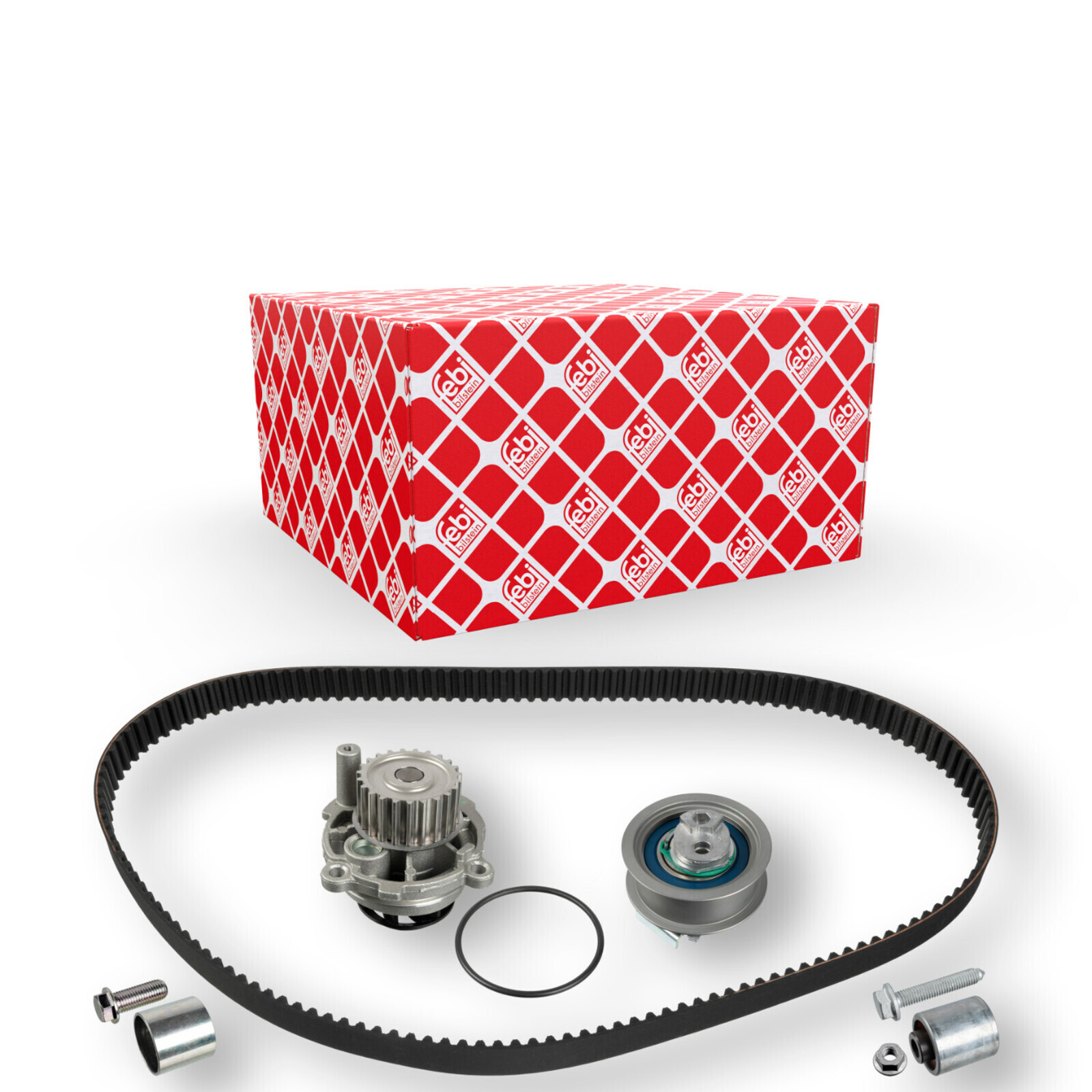 Bild von FEBI BILSTEIN 173162 Wasserpumpe + Zahnriemensatz Wasserpumpe + Zahnriemenkit mit Wasserpumpe 148 23 AUDI: A3 Sportback, A3 Hatchback, A4 B6 Avant