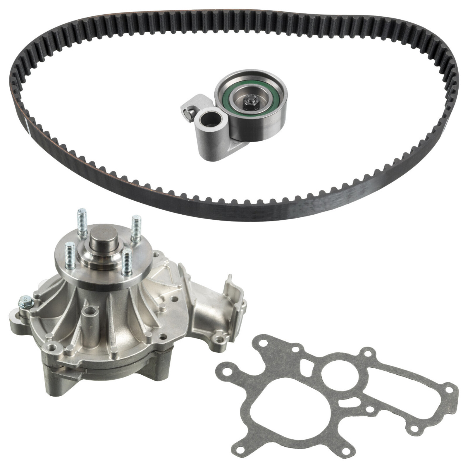 Bild von FEBI BILSTEIN 173556 Wasserpumpe + Zahnriemensatz Wasserpumpe + Zahnriemenkit mit Wasserpumpe mit abgerundetem Zahnprofil Metall