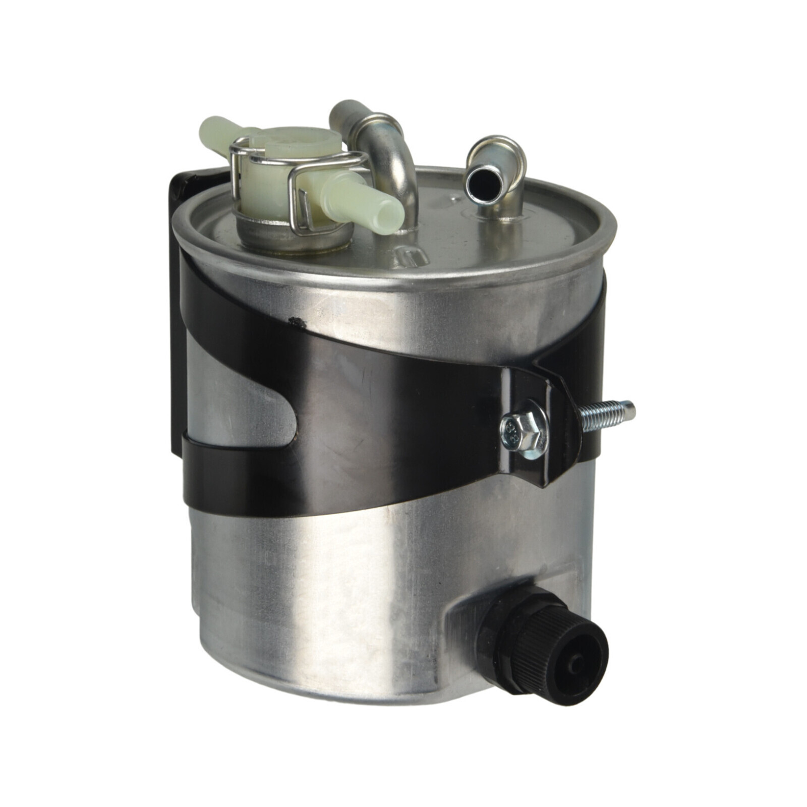 Bild von FEBI BILSTEIN 176594 Kraftstofffilter Leitungsfilter, Spritfilter mit Wasserablassschraube, Leitungsfilter, mit Anschluss für Wassersensor mit Ventil