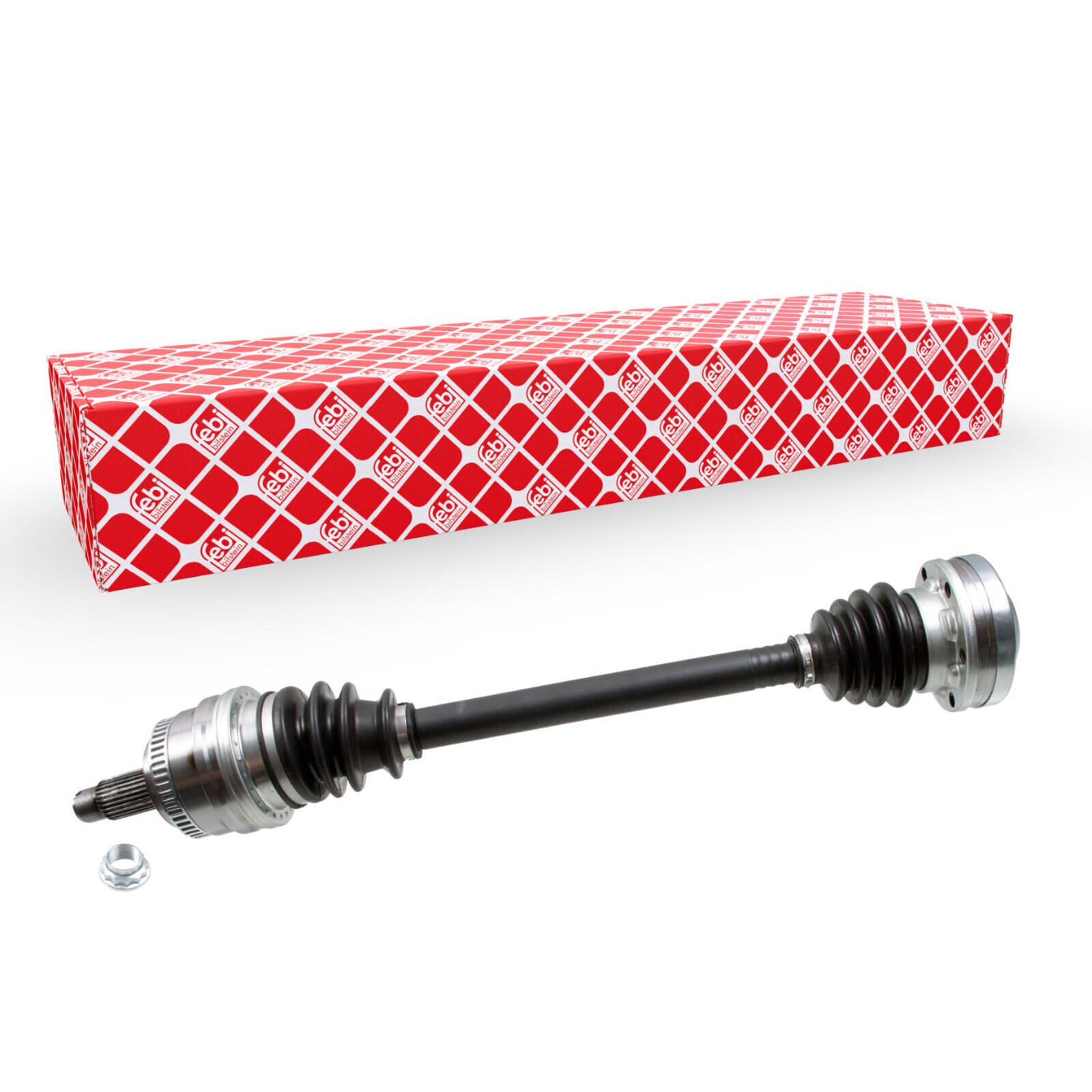 Bild von FEBI BILSTEIN 181694 Antriebswelle Gelenkwelle, Halbachse, Seitenwelle Hinterachse links mit Mutter BMW: 3 Saloon, 3 Touring, 1 Hatchback