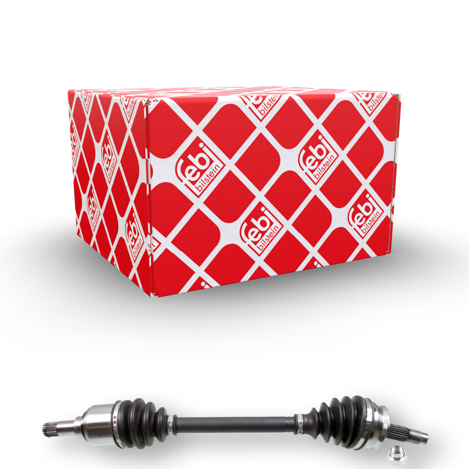 Bild von FEBI BILSTEIN 182447 Antriebswelle Gelenkwelle, Halbachse, Seitenwelle Vorderachse links mit Mutter FIAT: 500 Hatchback