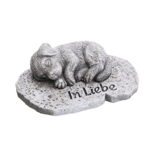 Bild von Annastore Dekofigur Grabschmuck für den Hund - Grabstein Grabdeko Hundegrab