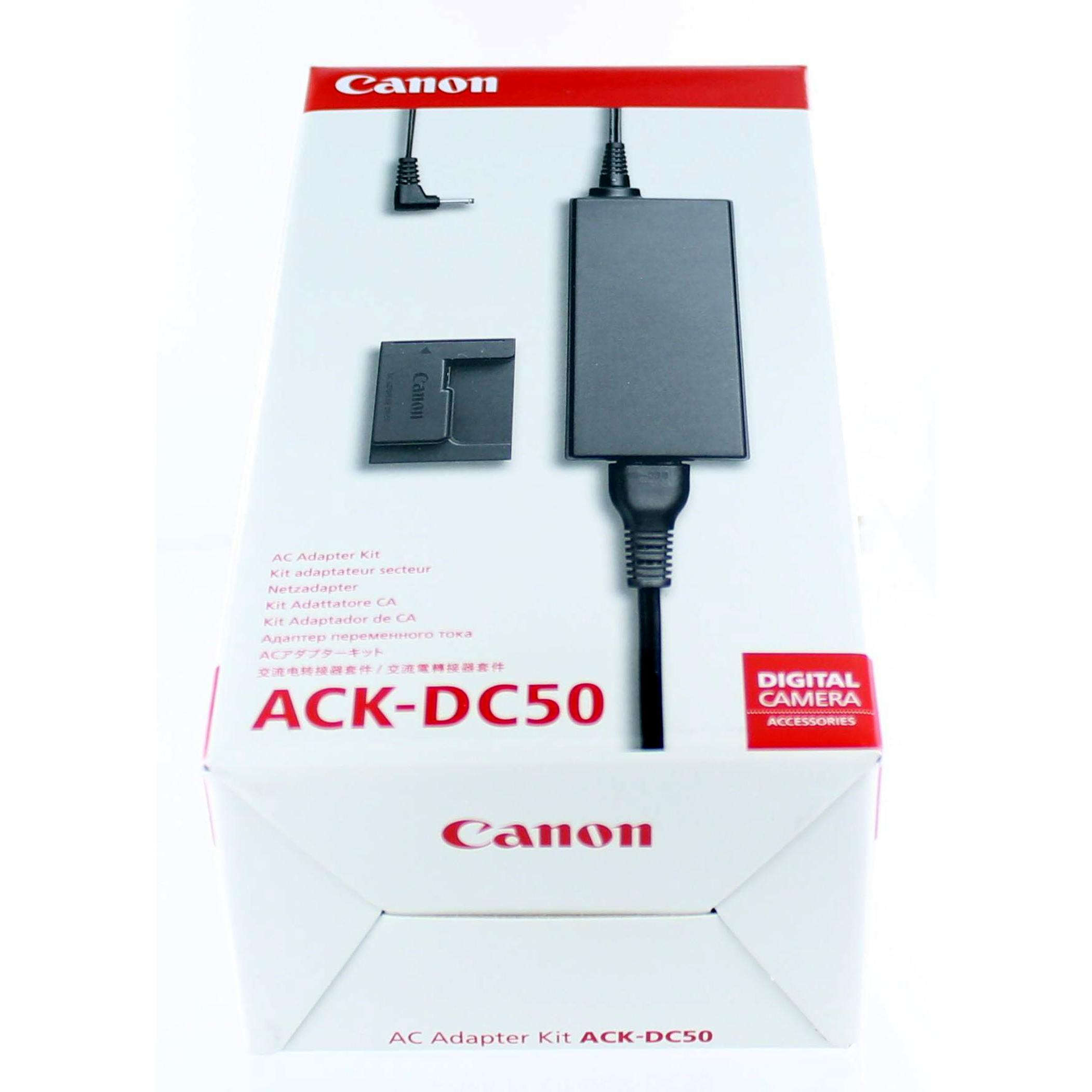 Bild von Canon Original Netzteil für Canon ACK-DC50, Kamera Stromversorgung, Schwarz