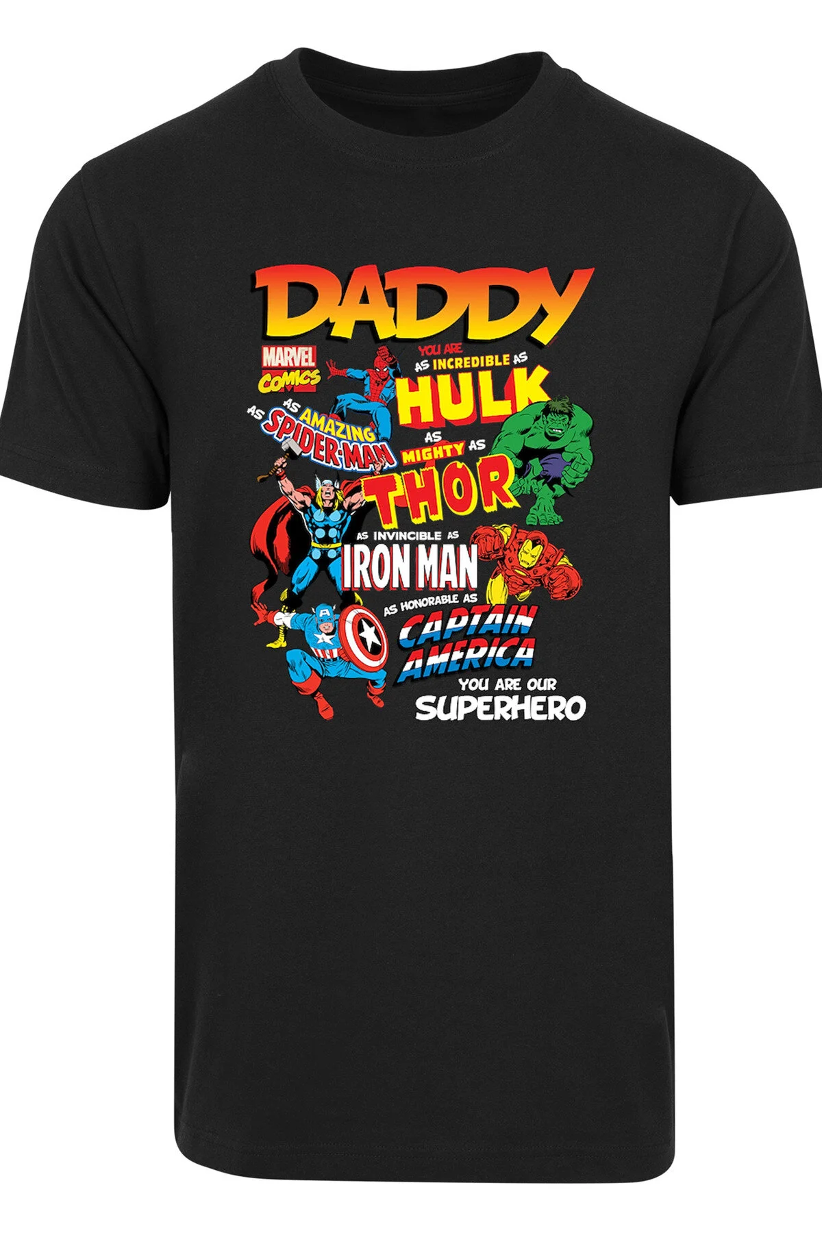 Bild von F4NT4STIC Marvel Comics Our Dad Superhero Mit T-shirt Rundhalsausschnitt für Herren - 4XL