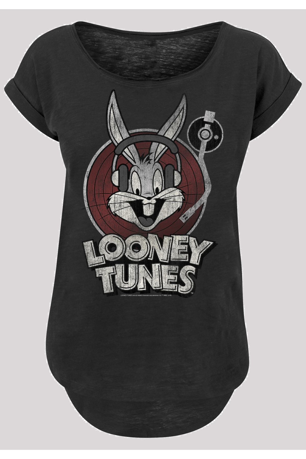 Bild von F4NT4STIC Looney Tunes Bugs Bunny Mit Ladies Long Slub Tee für Damen - 3XL