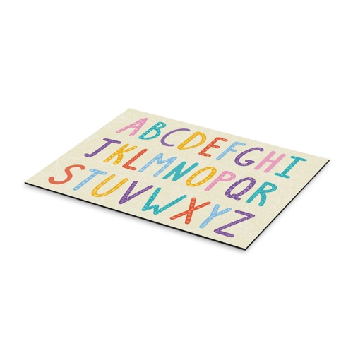 Bild von Alubild „Bunte ABC Buchstaben“ - Ein Farbspritzer für Ihre Wand
