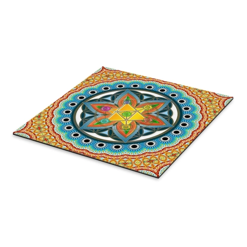 Bild von Gallery Print „Merkaba - Blume des Lebens, Heilige Geometrie, Chakren“ von Lava Lova