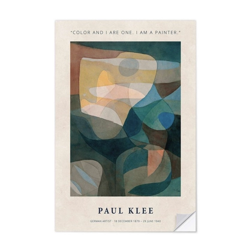 Bild von Posterlounge Wandfolie Paul Klee, Color And I Are One