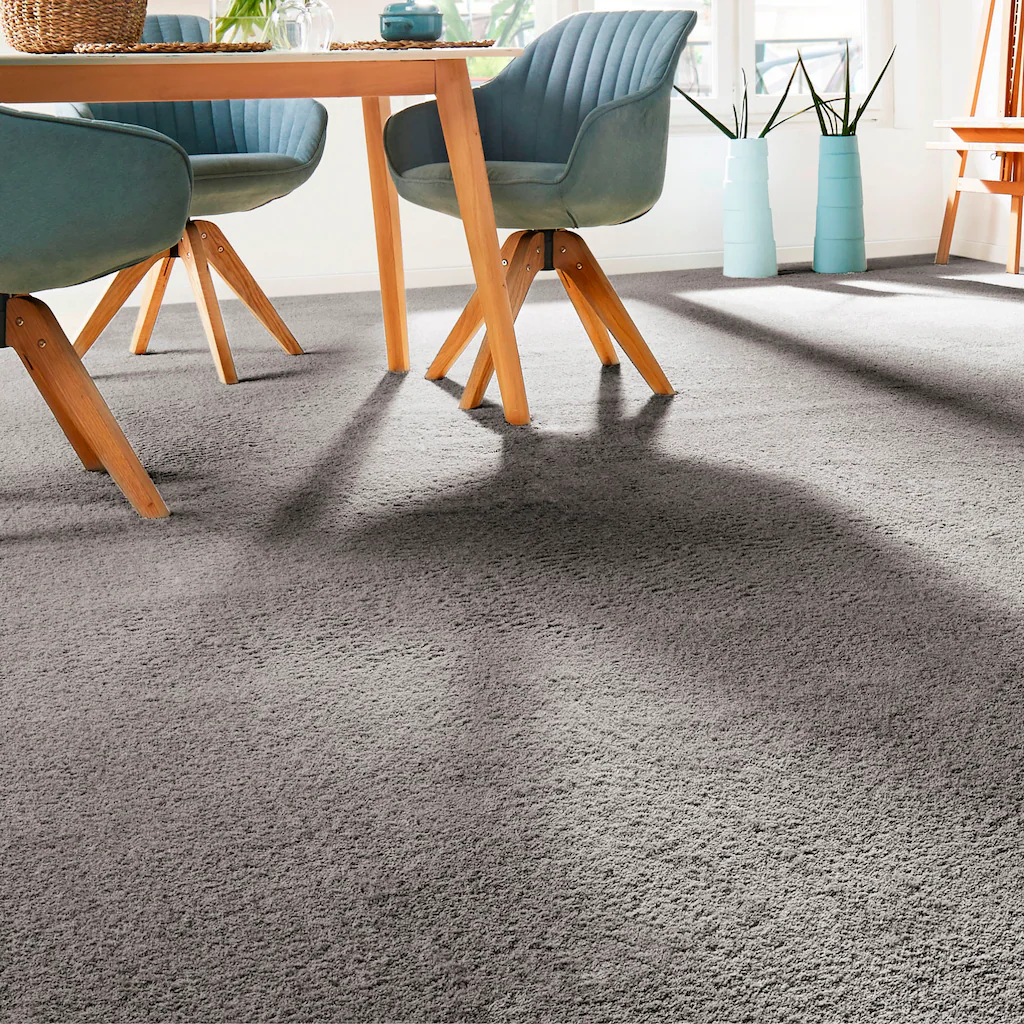 Bild von Andiamo Teppichboden "Frisee-Velours Sophie", rechteckig, 4,5 mm Höhe, Uni Farben, Breite 400 cm oder 500 cm, strapazierfähig & pflegeleicht
