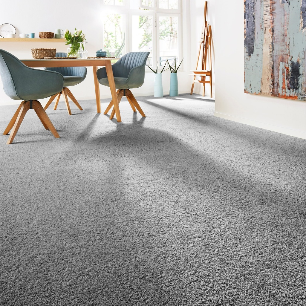 Bild von Andiamo Teppichboden "Softness", rechteckig, 17 mm Höhe, Uni Farben, Breite 400 cm, besonders weich, Wohnzimmer, Schlafzimmer