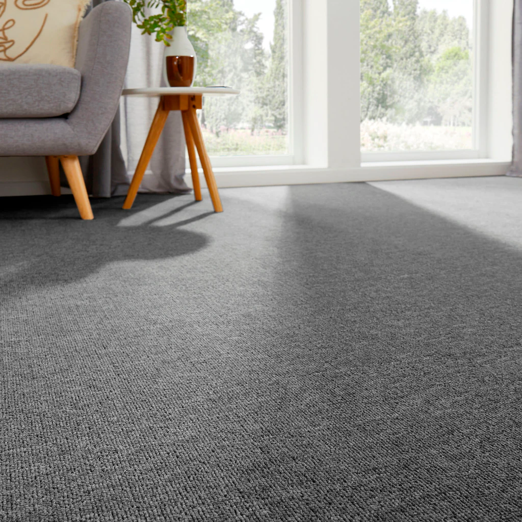 Bild von Andiamo Teppichboden "Feinschlinge Bob", rechteckig, 4,5 mm Höhe, meliert, Breite 200, 400 oder 500 cm, strapazierfähig, pflegeleicht