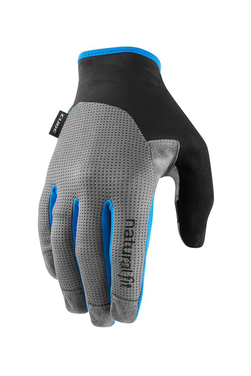 Bild von Cube X NF Fahrrad Handschuhe lang grau/blau 2024 M (8)