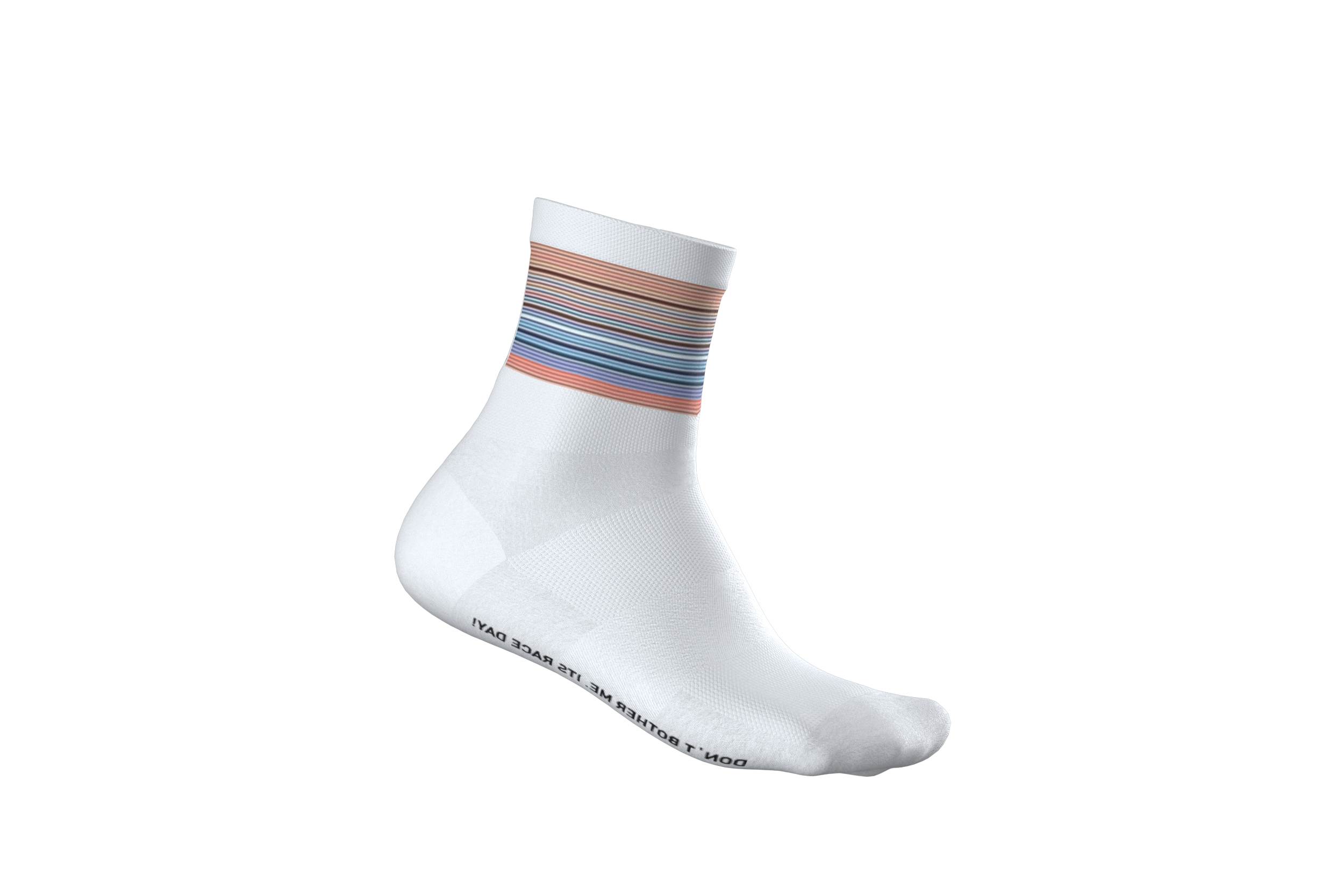 Bild von Cube Mid Cut Teamline Fahrrad Socken weiß 2025 40-43