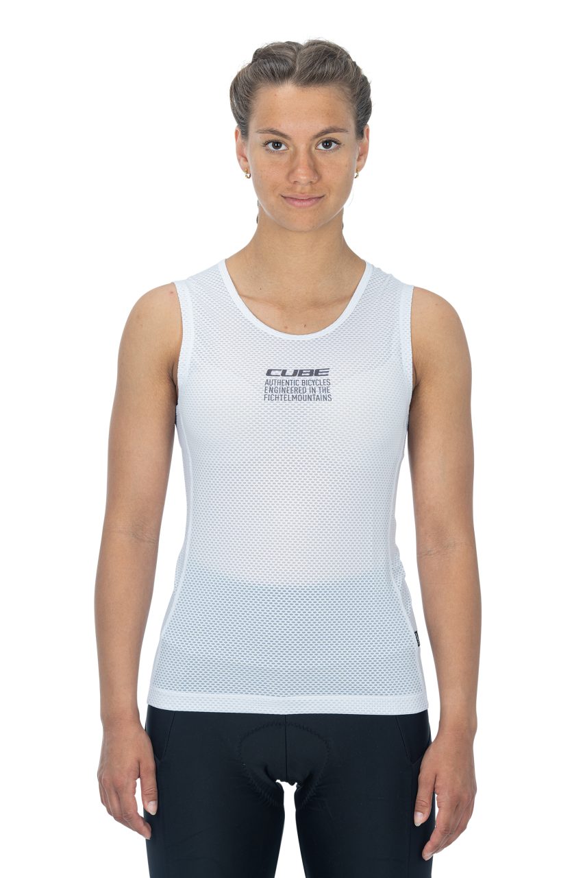 Bild von Cube Race be Cool Damen Fahrrad Unterhemd ärmellos weiß 2024 XL (42)