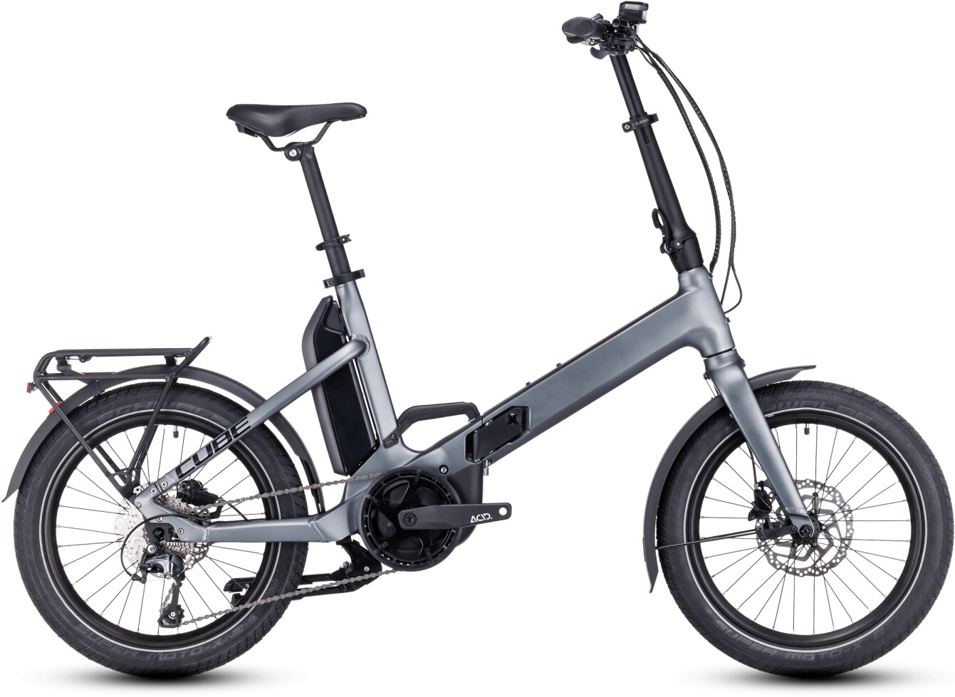 Bild von Cube Fold Sport Hybrid 500 Pedelec E-Bike Faltrad grau 2023 | Falträder