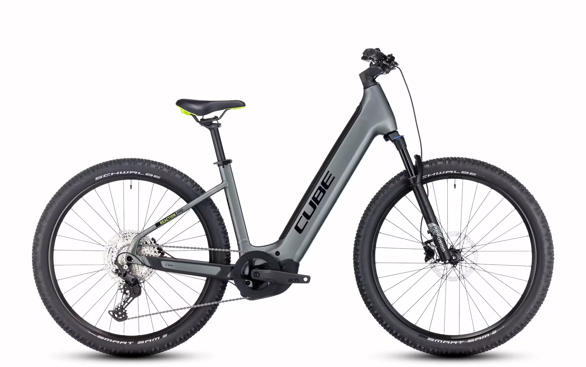 Bild von Cube Reaction Hybrid PRO 750 Wave | flashgrey´n´green | M | E-Hardtail-Mountainbikes