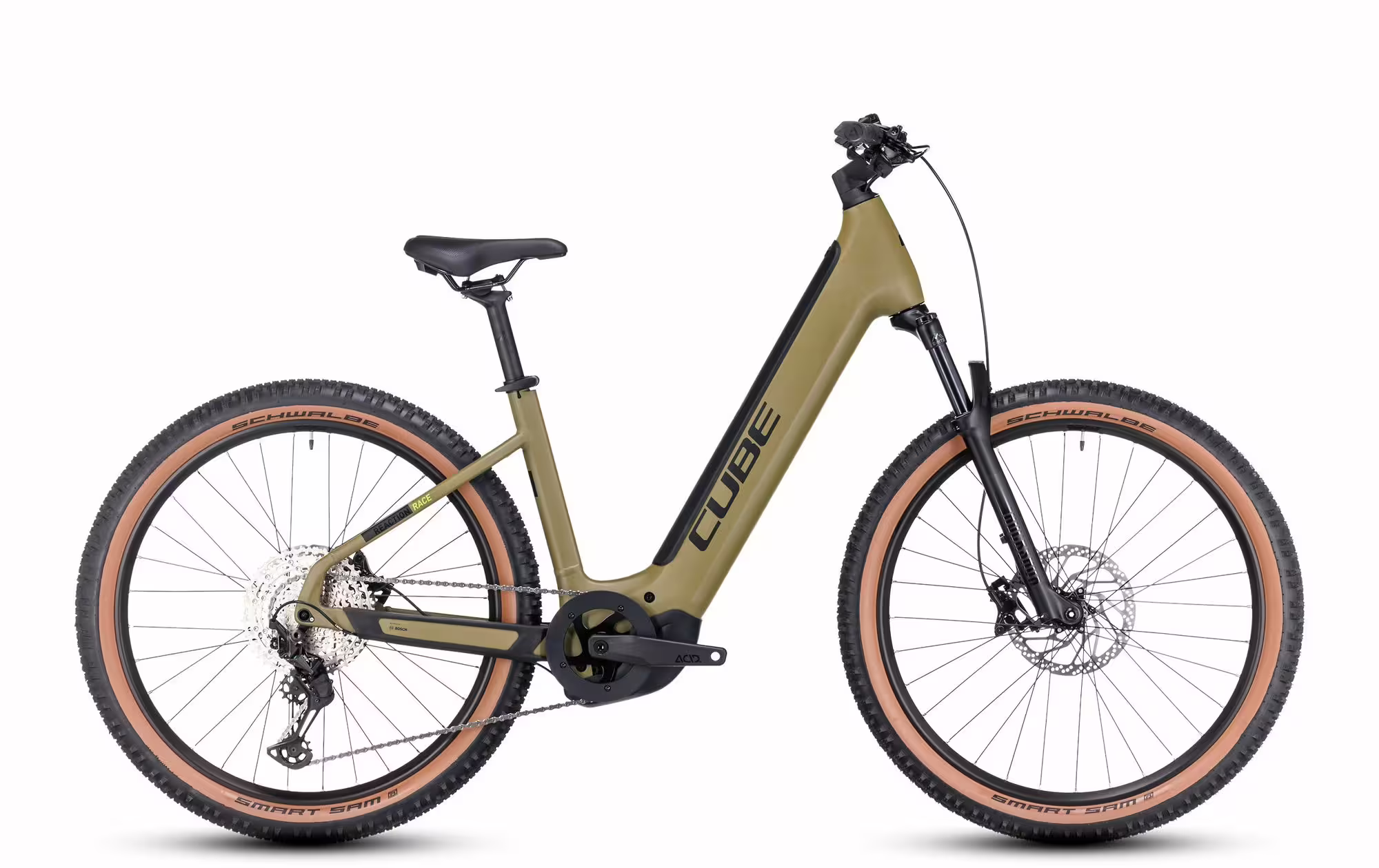 Bild von Cube Reaction Hybrid Race 750 Wave | olive´n´green | M | E-Hardtail-Mountainbikes