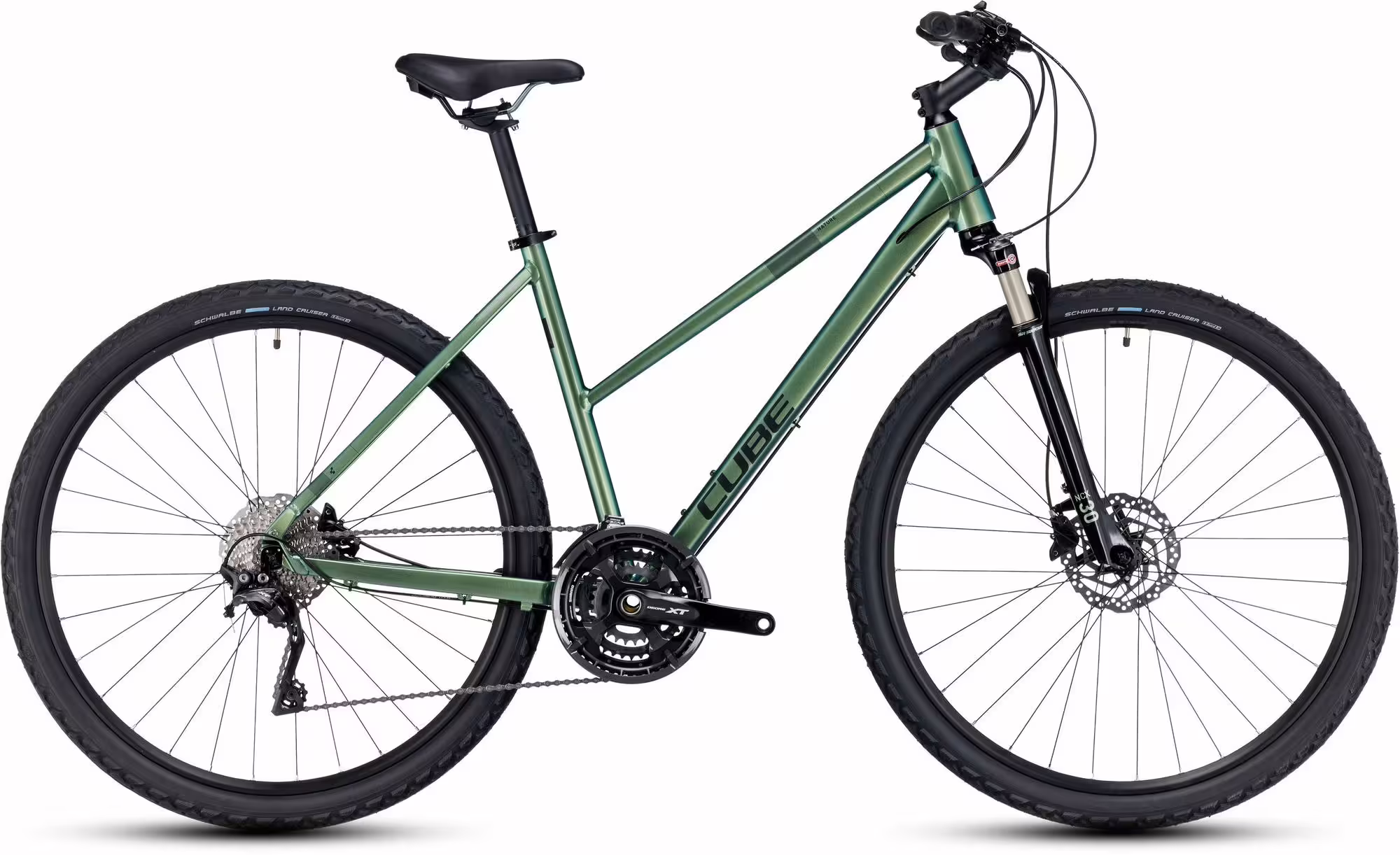 Bild von Cube Nature EXC Trapez 2024 | verde´n´black | 54 cm | Crossräder