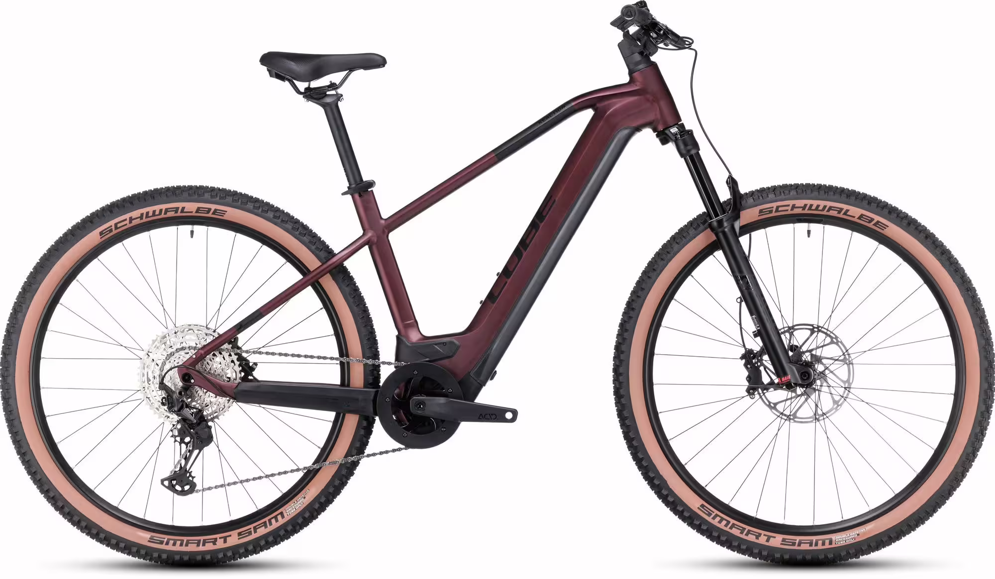 Bild von Cube Reaction Hybrid SLX 750 rubyred´n´black 2024 27,5"; 750 Wh Diamant