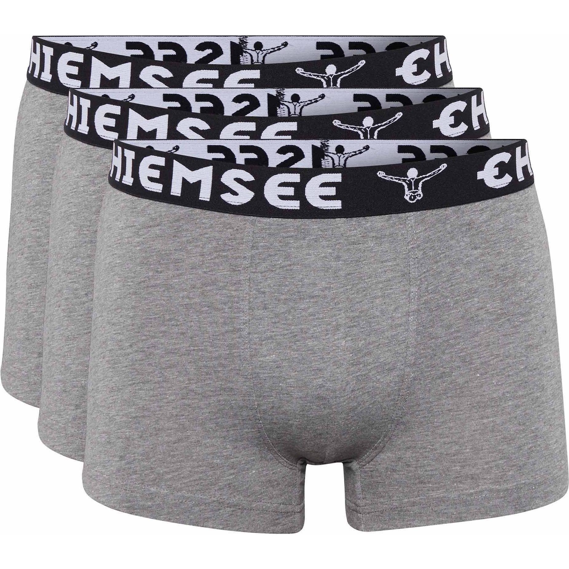 Bild von Chiemsee, Herren, Unterhosen, Boxer Briefs, Regular Fit 3P, Grau, (L, 3er Pack)
