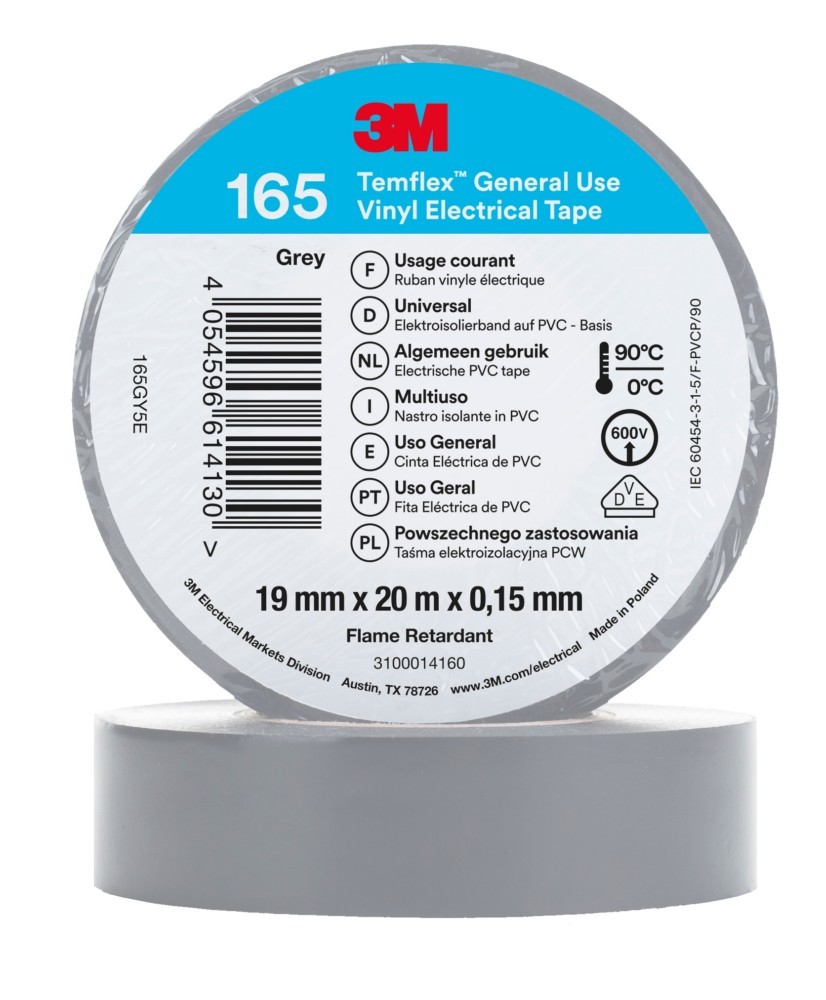 Bild von 3M Deutschland PVC Elektro-Isolierband Temflex165 gr 19X20 7100184804