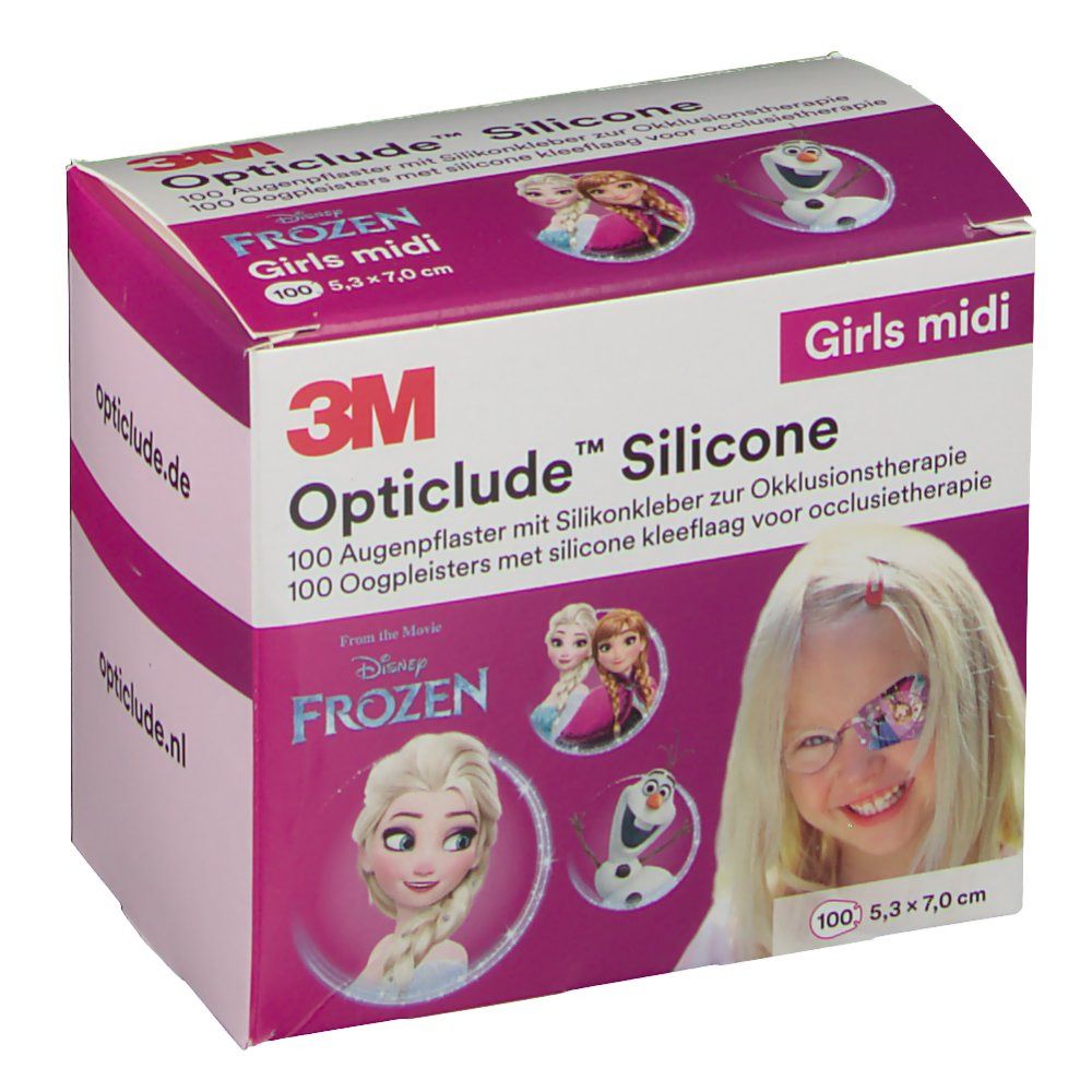 Bild von Opticlude 3M Silicone Disney Girls midi 5,3 cm x 7,0 cm