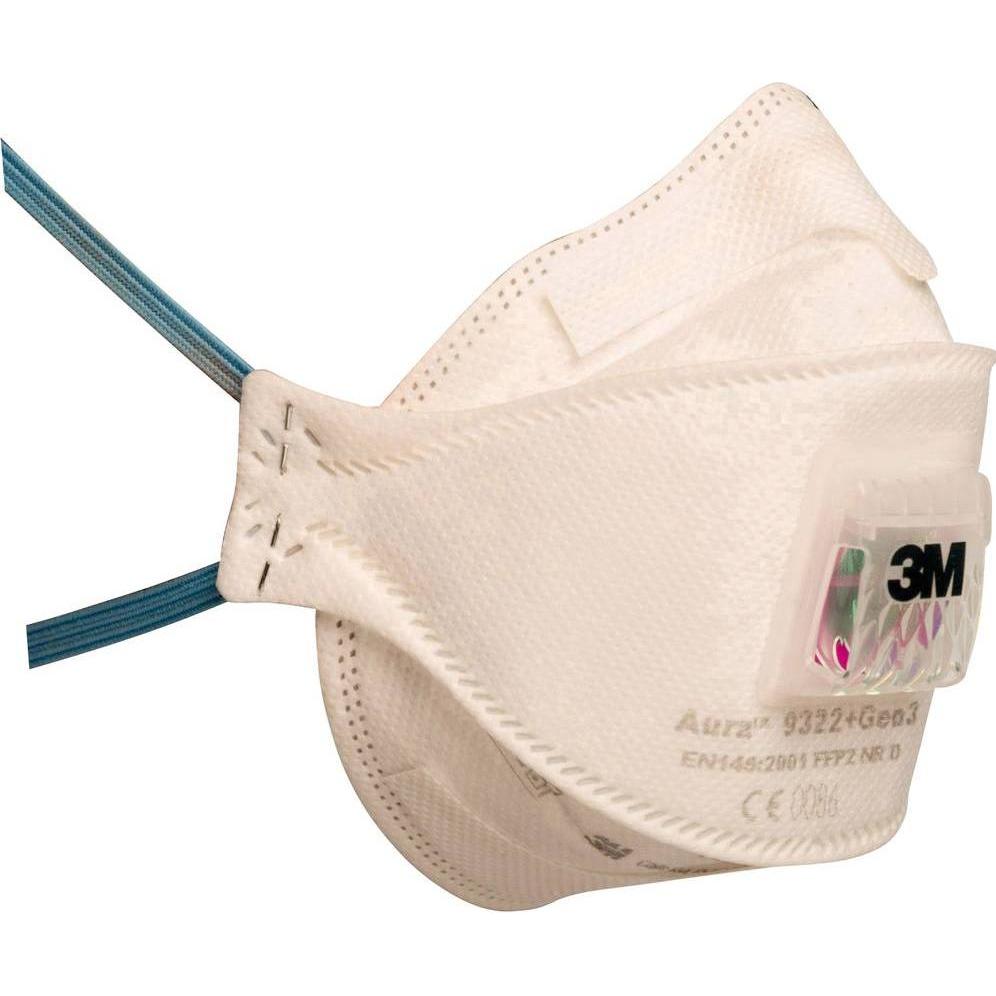 Bild von 3M, Atemschutzmaske, Aura 9322+Gen3SV Feinstaubmaske mit Ventil FFP2 5 St. (FFP2, 5 x)